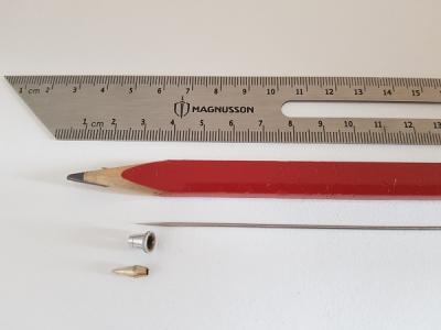 L'aiguille d'un aérographe