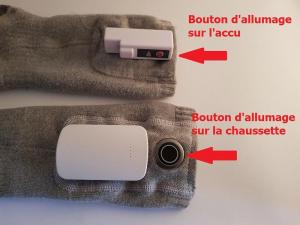Les différents boutons de mise en route