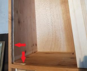 Des gouttières sont créées (je ne connais pas le mot exact)