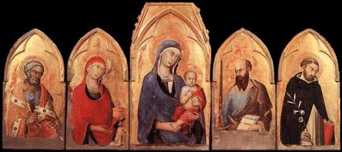 Simone Martini, polyptyque d'Orvieto, vers 1321 tempera sur bois