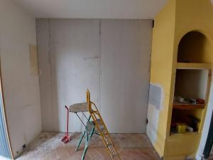 La cuisine au début des travaux